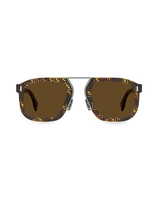 Fendi 53MM Square Logo Sunglasses