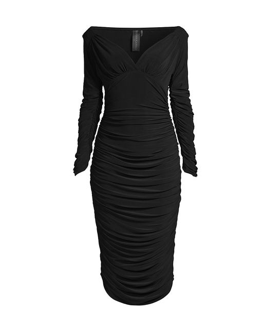 Norma Kamali Tara Long-Sleeve Dress