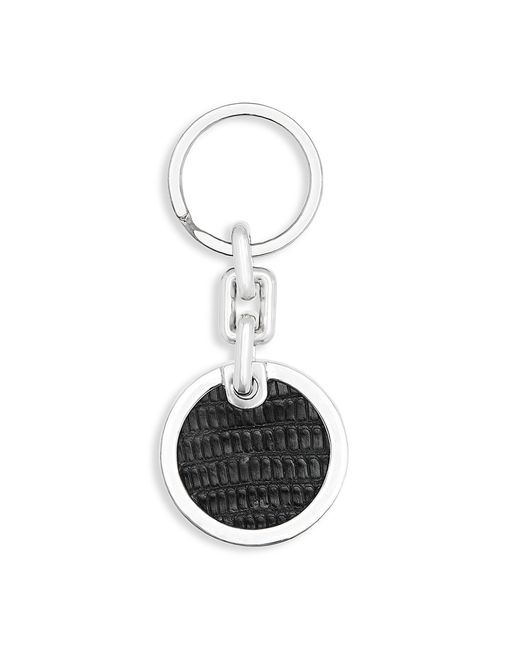 Tane Tule Leather Sterling Link Keychain