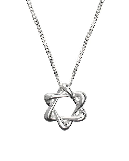 Tane Sterling Star Of David Pendant Necklace