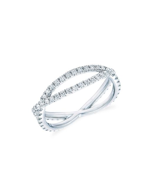 Kwiat Fidelity 18K Diamond Crossover Ring