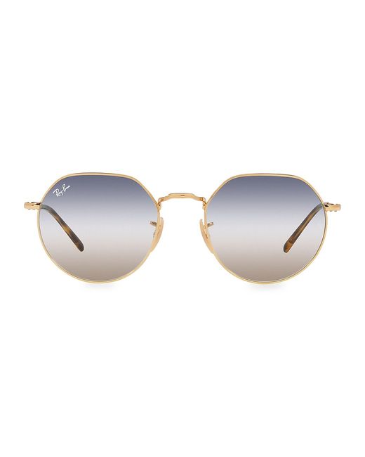 Luxottica 53MM Irregular Round Sunglasses