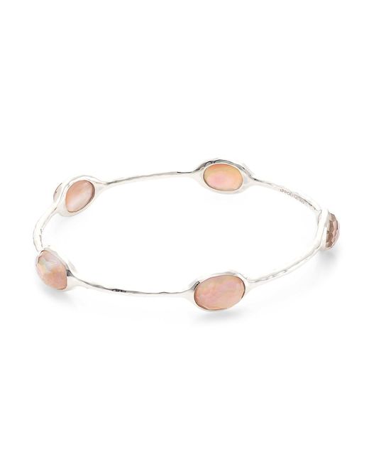 Ippolita 925 Rock Candy In Brown Shell Doublet Bangle