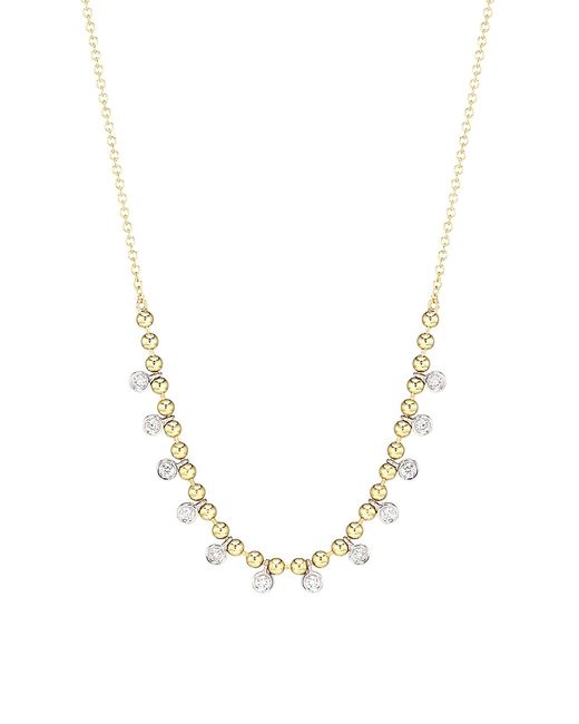 Meira T 14K Drop Frontal Necklace