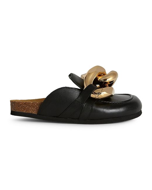J.W.Anderson Chain Leather Loafer Mules