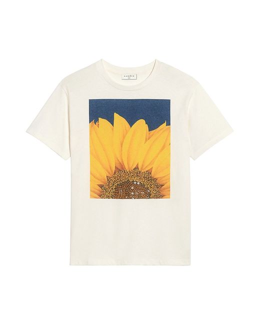 Sandro Tournesol Sunflower-Print T-Shirt