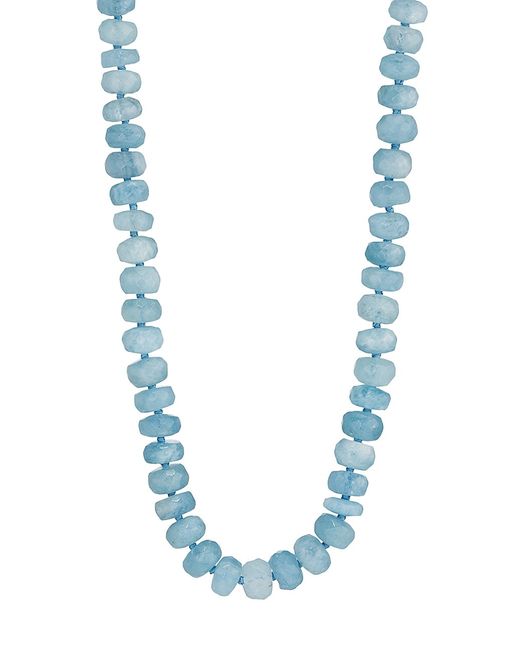 Jia Jia Oracle 14K Aquamarine Crystal Beaded Necklace