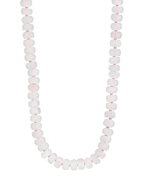 Jia Jia Oracle 14K Yellow Gold Rose Quartz Beaded Necklace