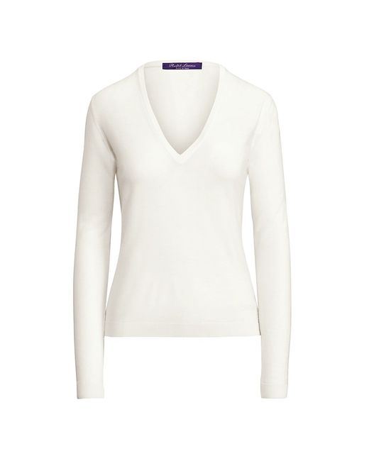 Ralph Lauren Collection V-Neck Long Sleeve Sweater