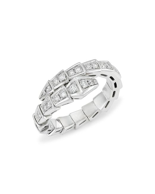 Bvlgari Serpenti Viper 18K Diamond Wrap Ring