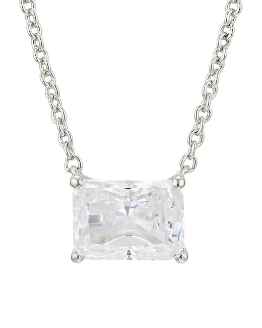 Adriana Orsini Modern Love Sterling Cubic Zirconia Chain Necklace