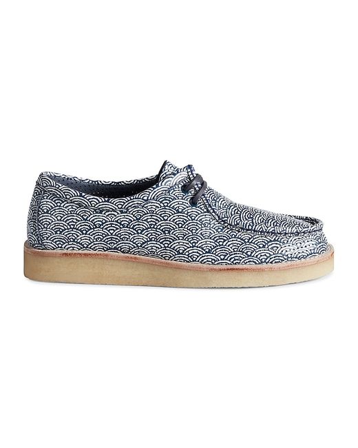 Sperry Japanese Wave Print Captains Oxfords