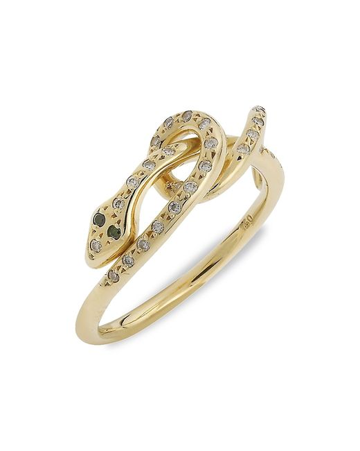 Ileana Makri Snakes 18K Diamond Ring