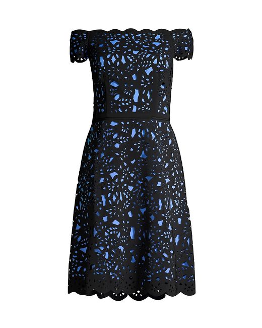 Shani Off-The-Shoulder Laser Cut Dress