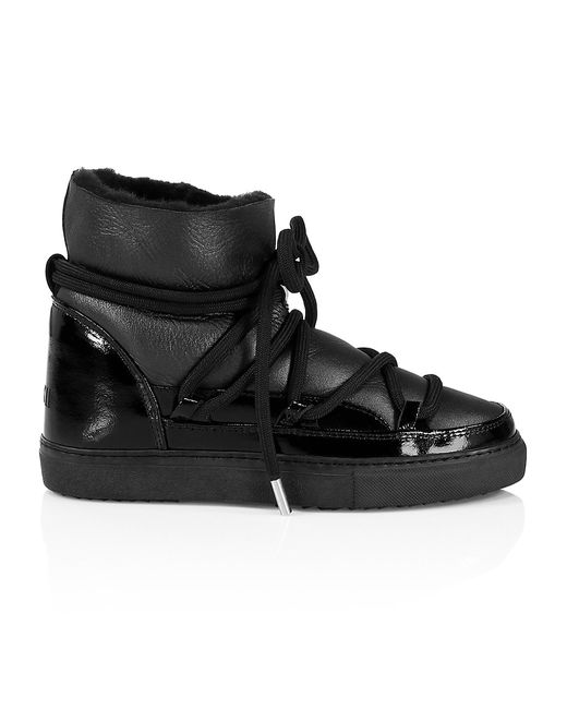 Inuikii Gloss Leather Sneaker Boots