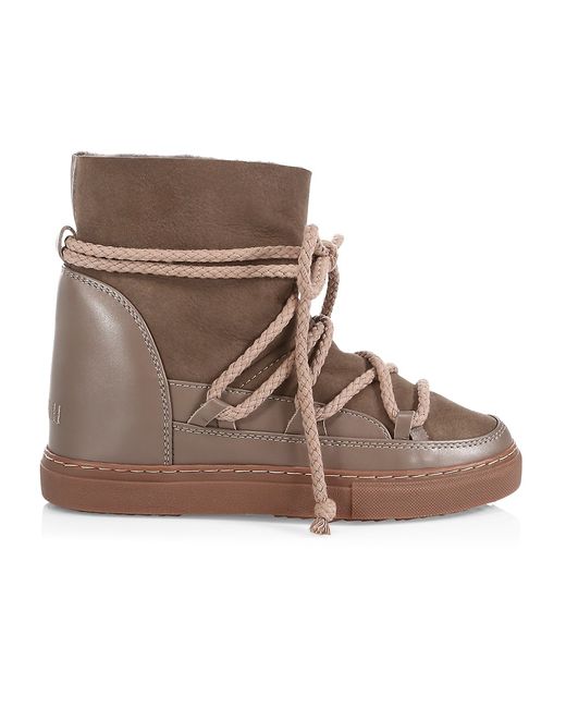 Inuikii Classic Leather Wedge Sneaker Boots