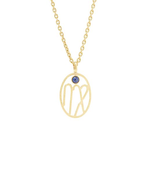 Sylvia Toledano 22K Goldplated Lazuli Virgo Pendant Necklace