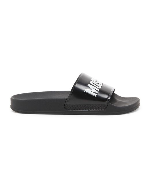 Moschino Logo Pool Slide Sandals