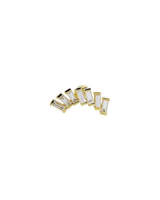 Persee 18K Baguette Diamond Stud Single Earring