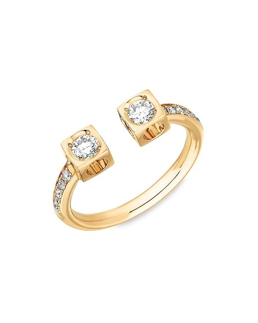 Dinh Van Le Cube 18K Diamond Large Cuff Ring