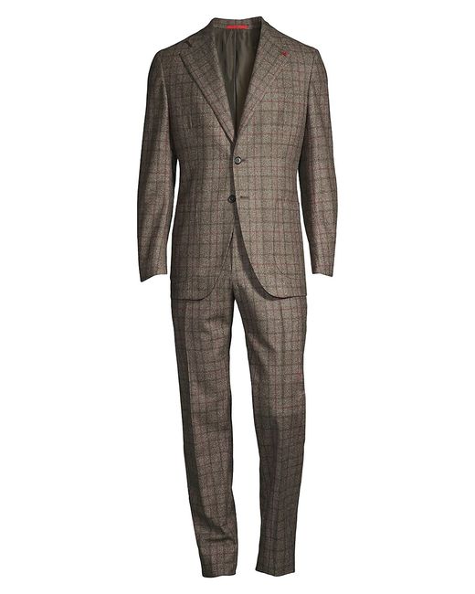 Isaia Glen Plaid 2-Piece Suit