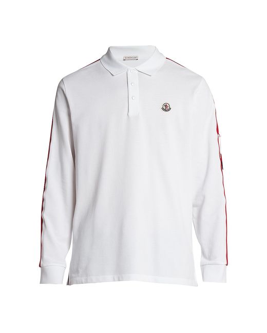 Moncler Bell Logo Long-Sleeve Polo Shirt