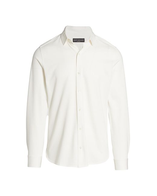 brett johnson Firenze Cotton Silk Button-Down Shirt