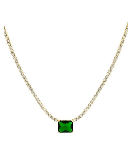 Adina's Jewels 14K Gold-Plated Tennis Necklace
