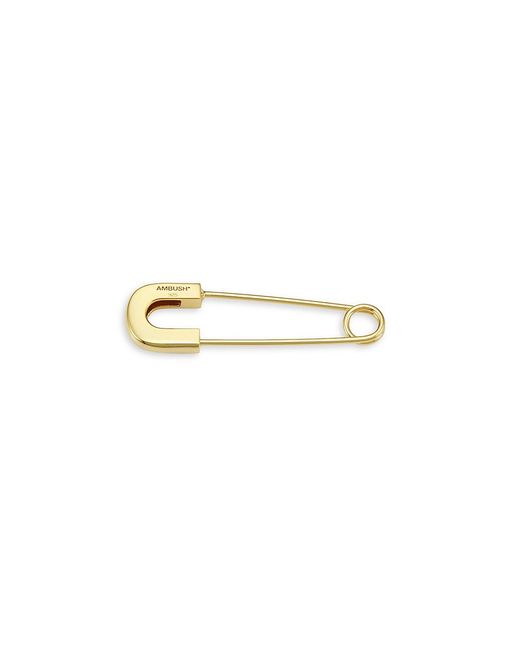 Ambush Safety Pin Goldtone Single Drop Earring