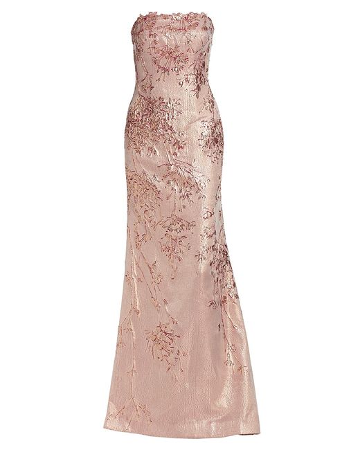 Rene Ruiz Collection Floral Embroidered Gown