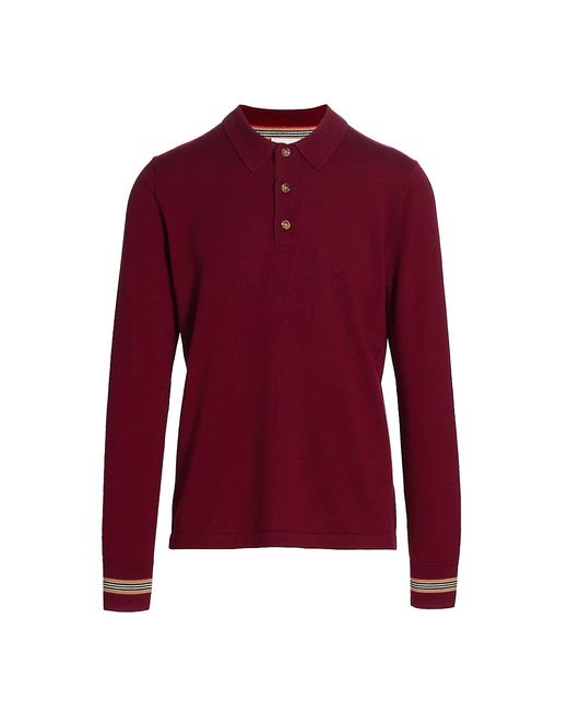 Burberry Pace Long-Sleeve Polo Shirt