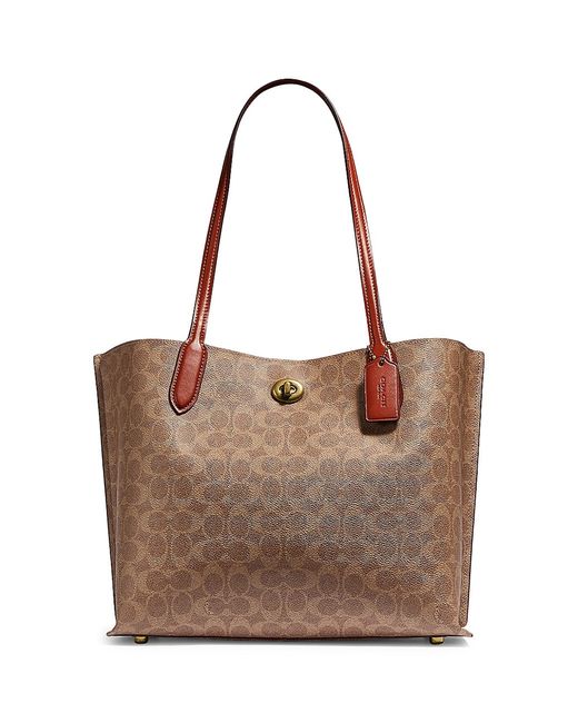 Coach Willow Signature Coated Canvas Tote