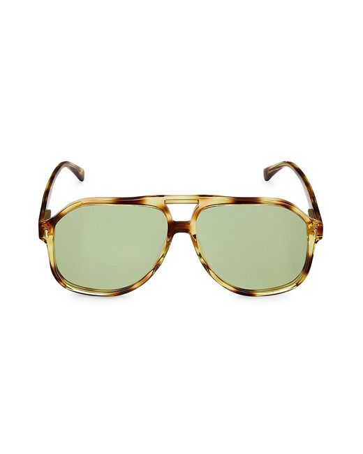Gucci 60MM Pilot Sunglasses