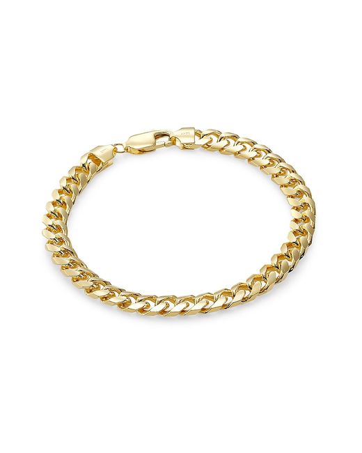 Saks Fifth Avenue Collection Solid 14K Gold Miami Cuban Chain Bracelet