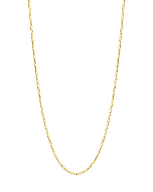 Saks Fifth Avenue Collection Solid 14K Gold Box Chain Necklace