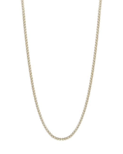 Saks Fifth Avenue Collection Solid 14K Gold Round Box Chain