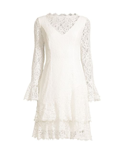 Shani Tiered Flounce Lace Dress