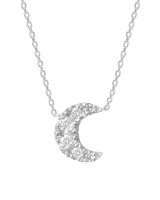 Djula Magic Touch 18K Diamond Moon Pendant Necklace