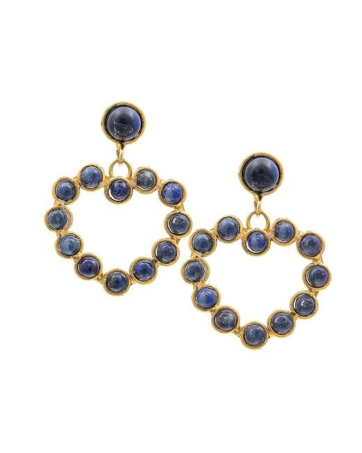 Sylvia Toledano Love 22K Gold-Plated Lazuli Drop Earrings