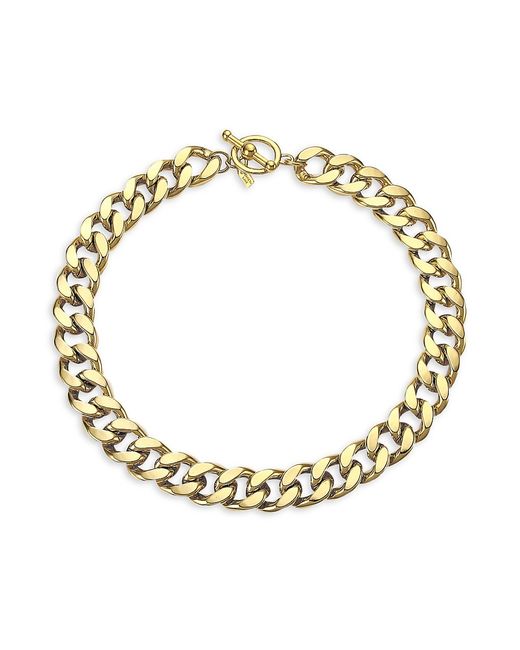 Kenneth Jay Lane 20K Goldplated Curb-Link Toggle Collar Necklace