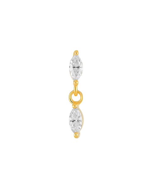 EF Collection 14K Diamond Marquise Dangle Stud Earring