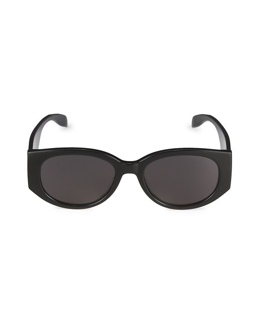 Alexander McQueen Graffiti 54MM Oval Sunglasses