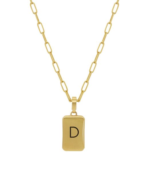 Dean Davidson 22K Plated D Initial Pendant Necklace