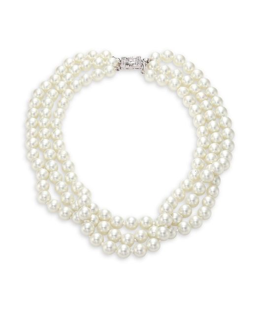 Kenneth Jay Lane Three Strand Faux Necklace