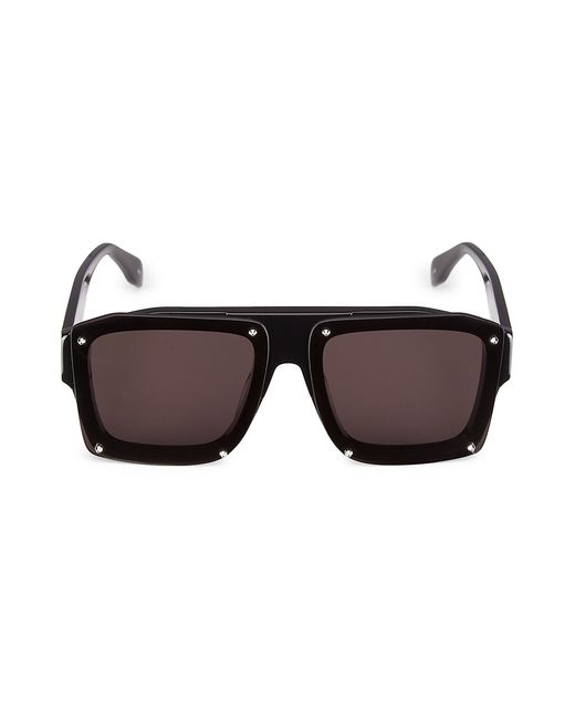Alexander McQueen Studs 62MM Rectangular Sunglasses