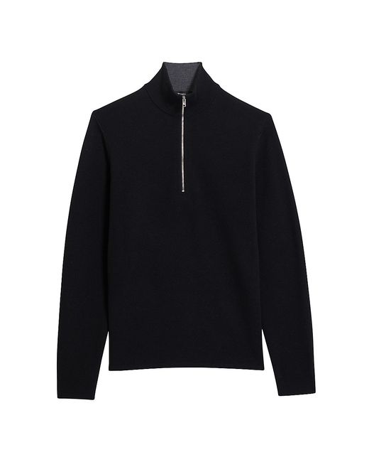 Theory Arnaud Merino Wool Quarter-Zip Sweater
