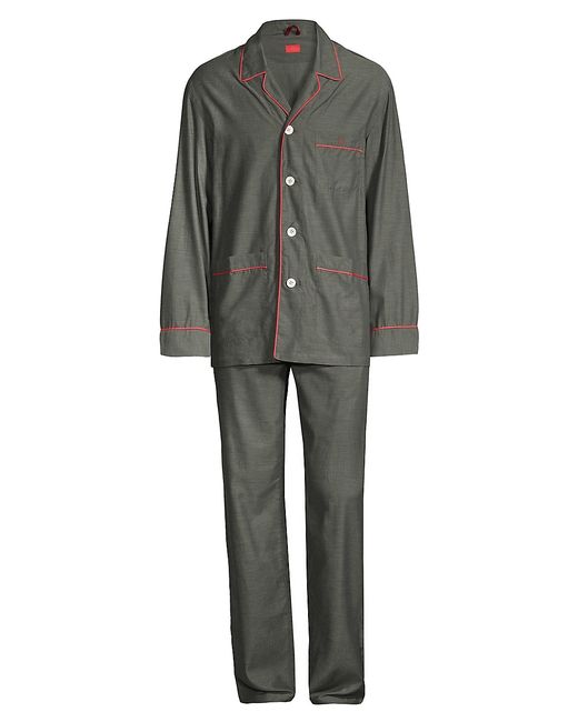 Isaia Cotton Flannel 2-Piece Pajama Set