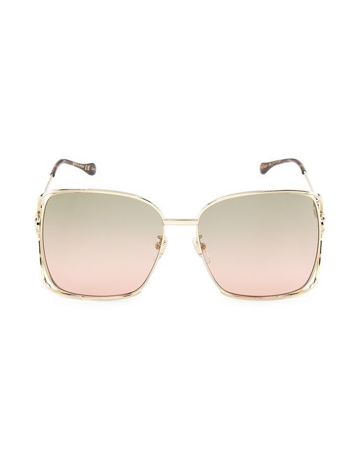 Gucci Horsebit 61MM Square Sunglasses