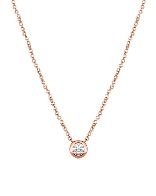 Djula Magic Touch 18K Rose Gold Round Pendant Necklace