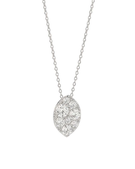 Hearts On Fire Tessa 18K Diamond Marquise Pendant Necklace
